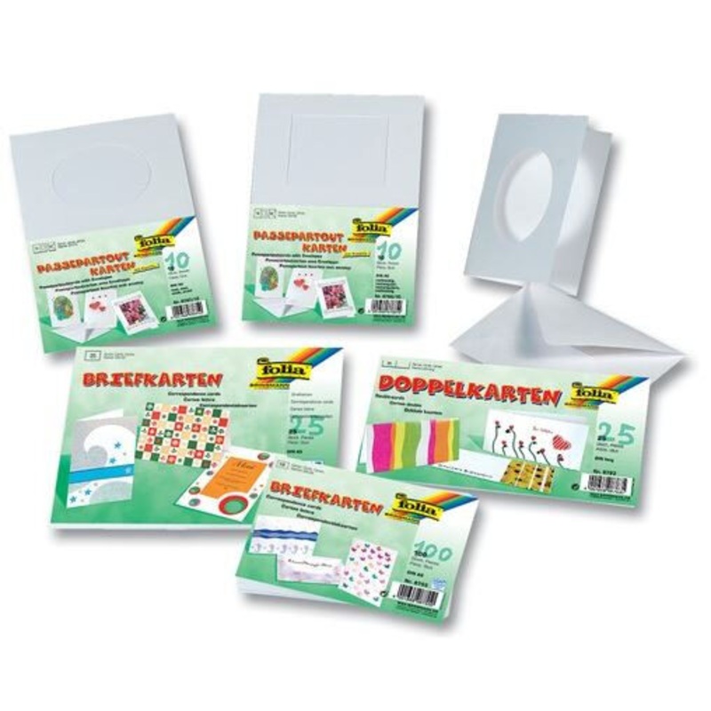 Briefkarten 190g/m wei DIN A6 25 Stck