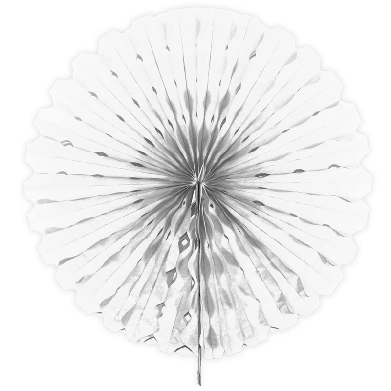 Fan honeycomb white 45cm