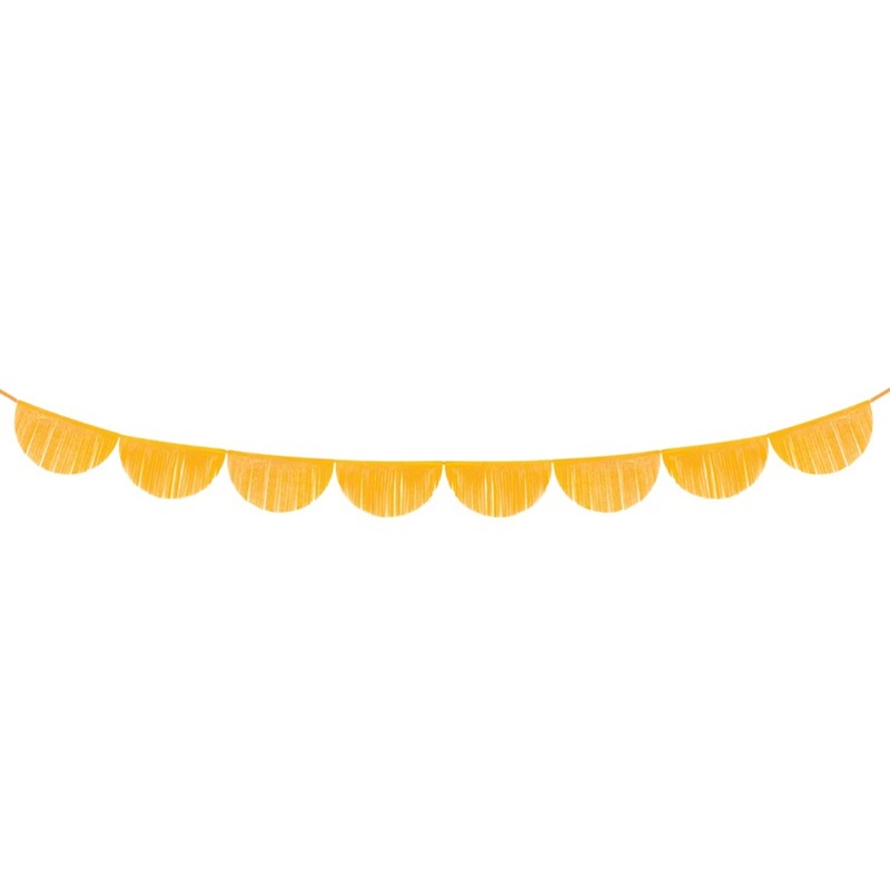 Fringe garland Alessia tangerine 3m x 32cm