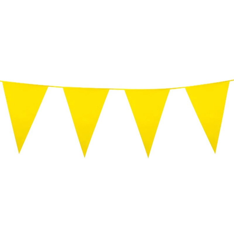 Pennant chain party garland in yellow