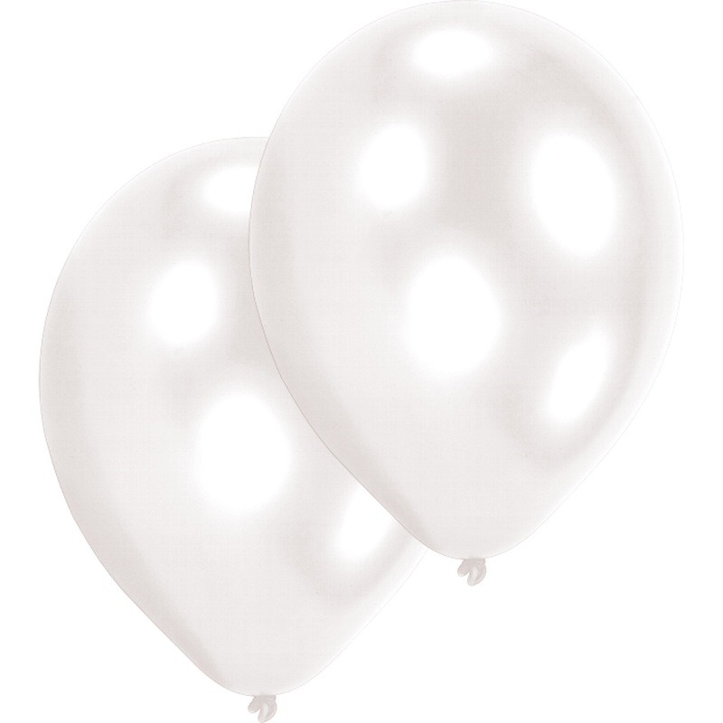 Set of 50 balloons white mother-of-pearl 27.5cm