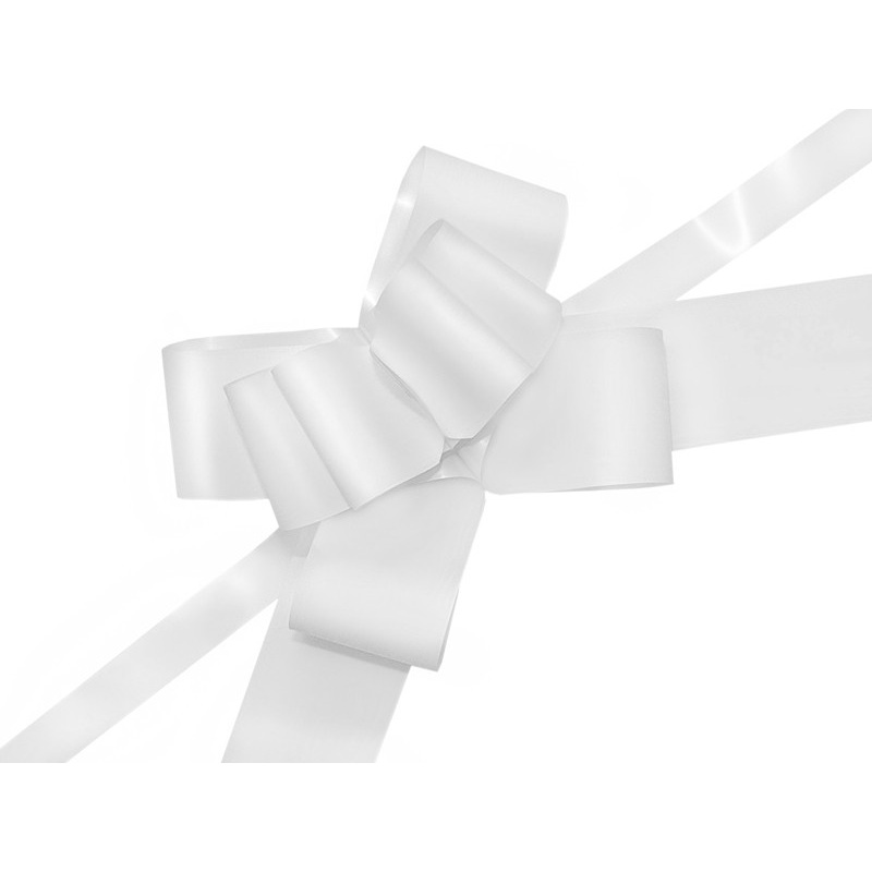 10 decorative bows white 5cm