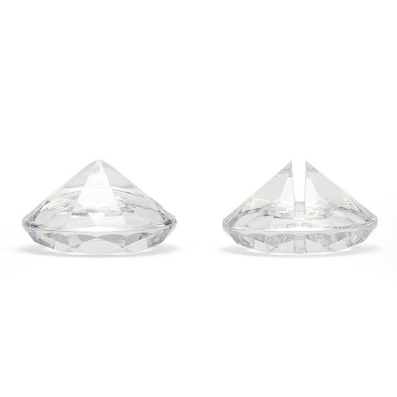 10 diamonds card holder transparent 4cm