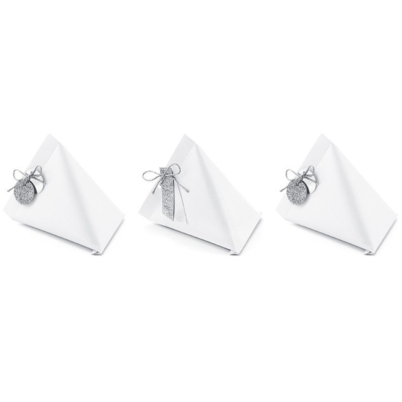 10 gift boxes white with label