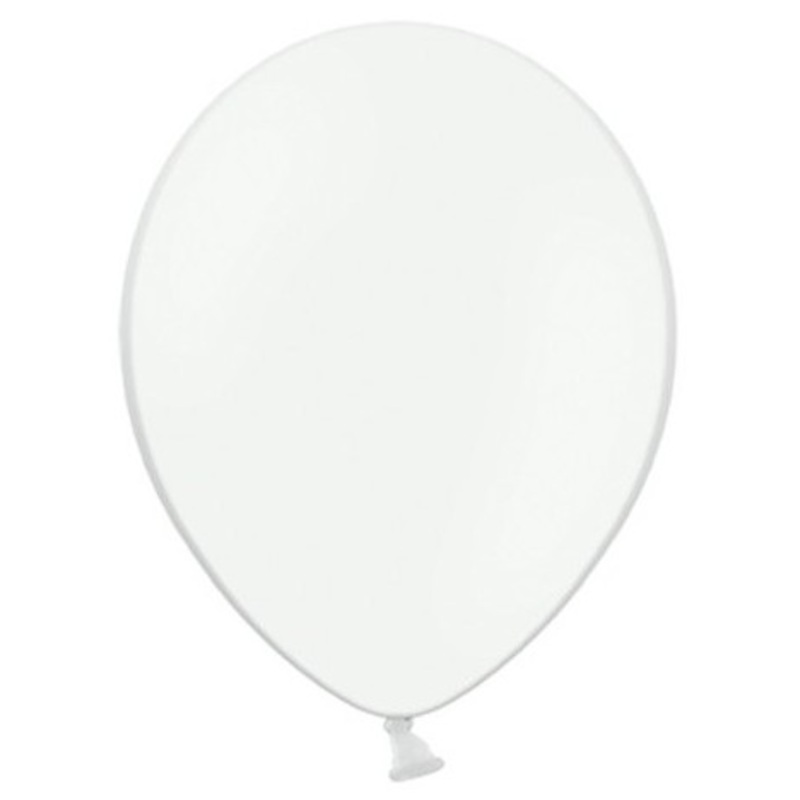 10 party star balloons white 27cm