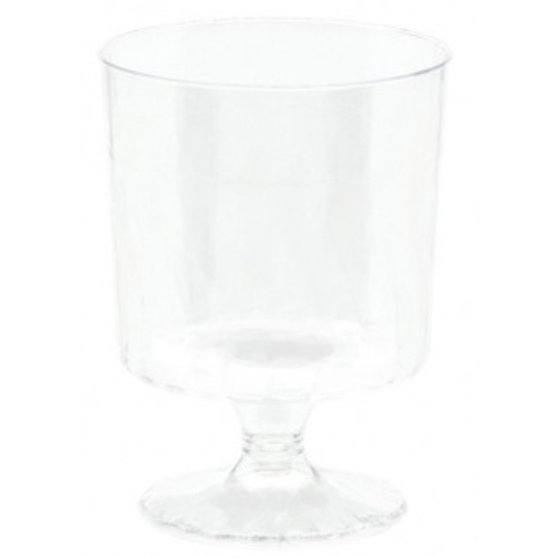 10 transparent mini goblets 147ml