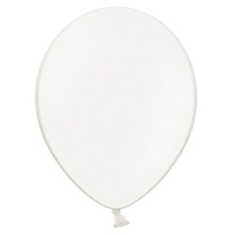 100 Celebration balloons white 29cm