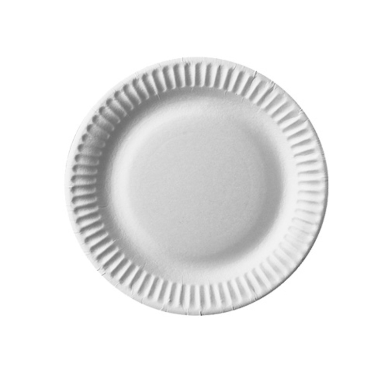 100 FSC paper plates Scarlatti white 15cm