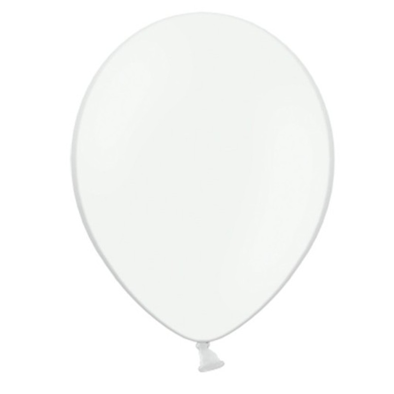100 latex balloons Pastel White 25cm
