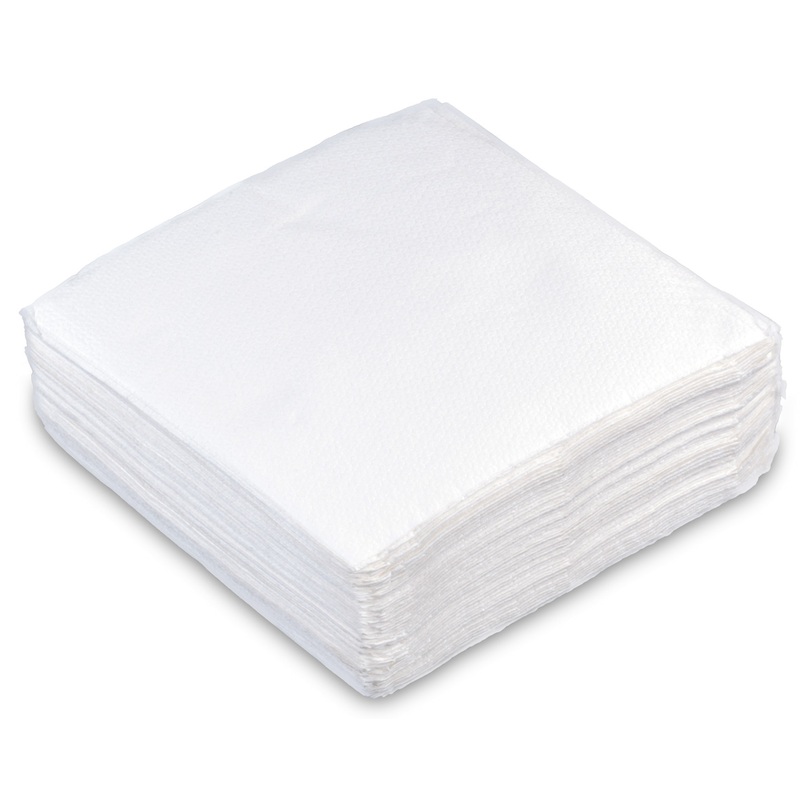 100 party buffet paper napkins white 33cm