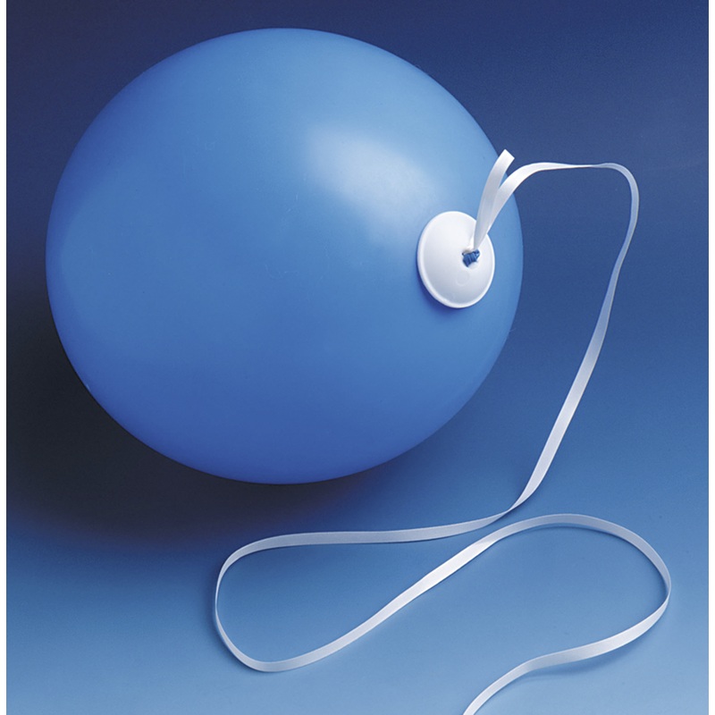 100 Poly Fix balloon closures with ribbon