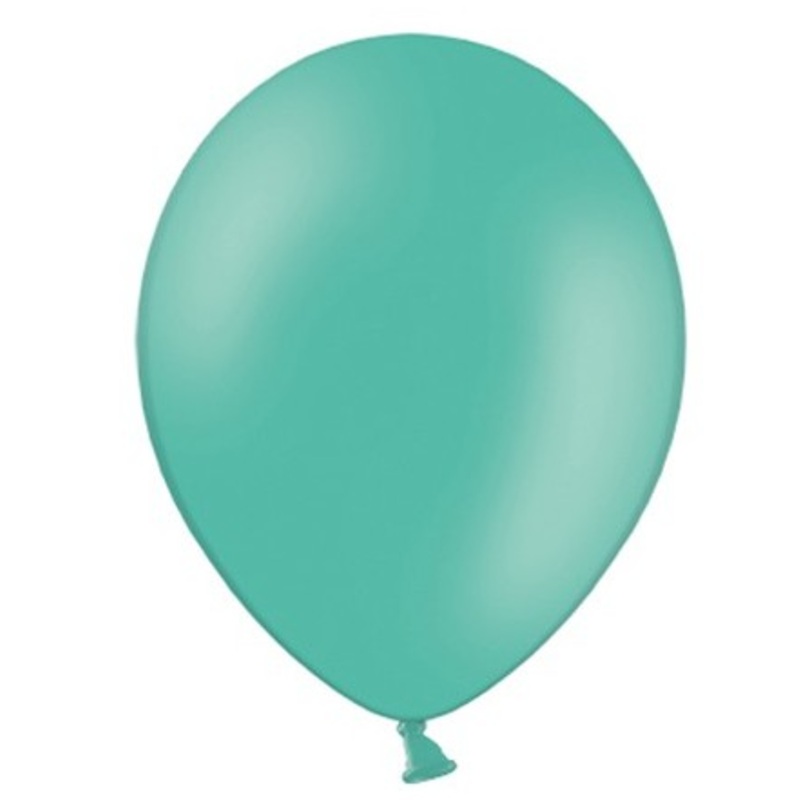 50 party star balloons aquamarine 23cm