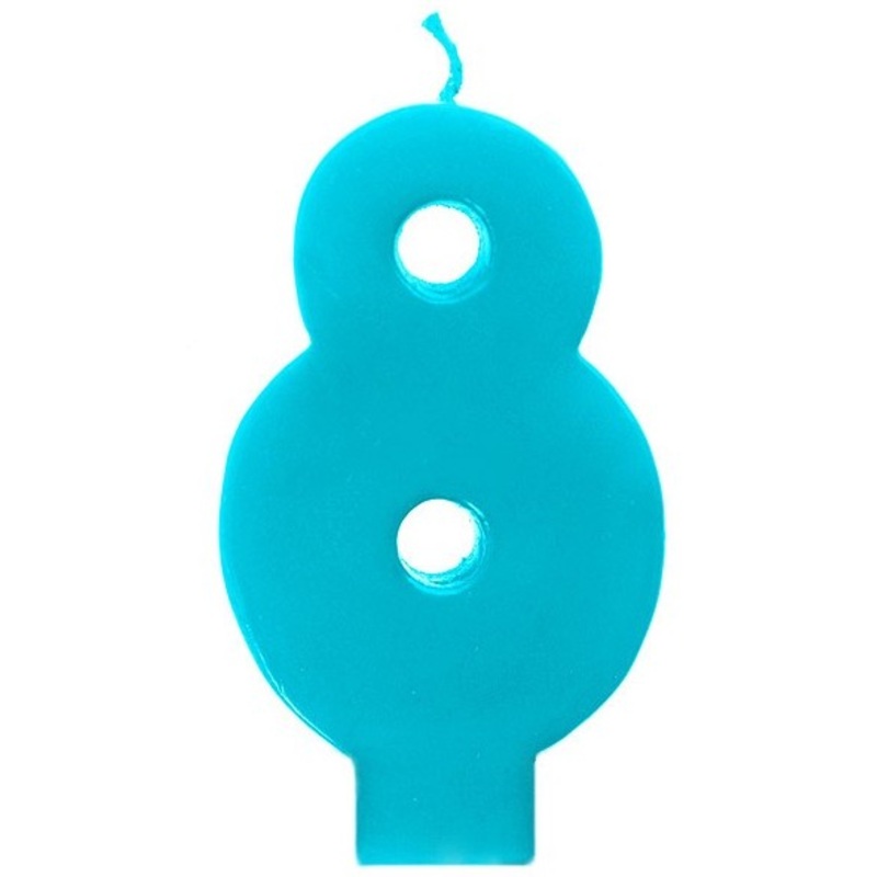 Cake candle Benny number 8