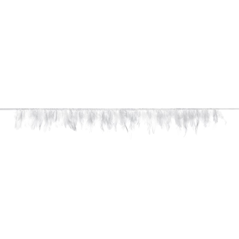 Heaven Blessed feather garland white 1m