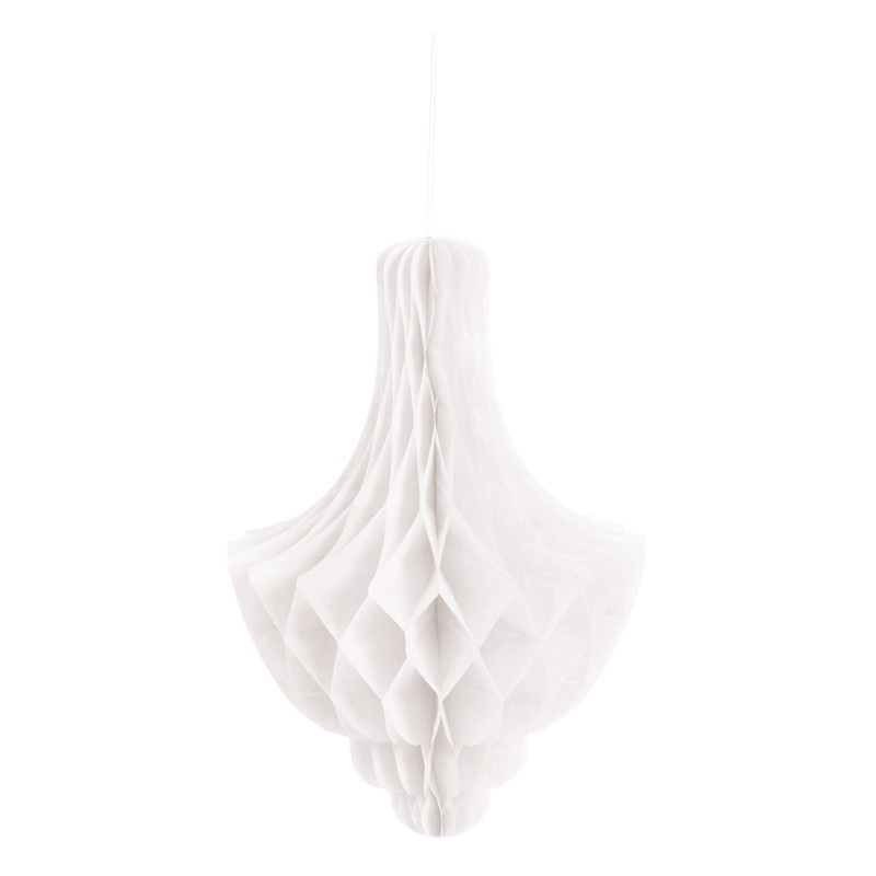 Honeycomb ball chandelier white 35cm