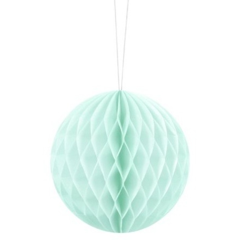 Honeycomb ball Lumina mint turquoise 10cm