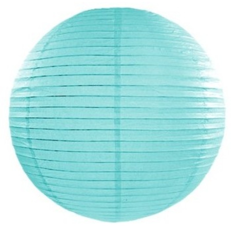 Lantern Lilly turquoise 25cm