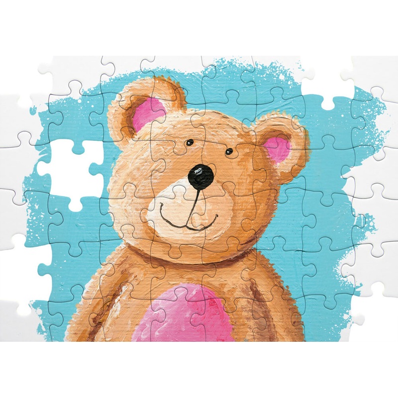 Puzzle zum Selbstbemalen wei DIN A4 48 Teile