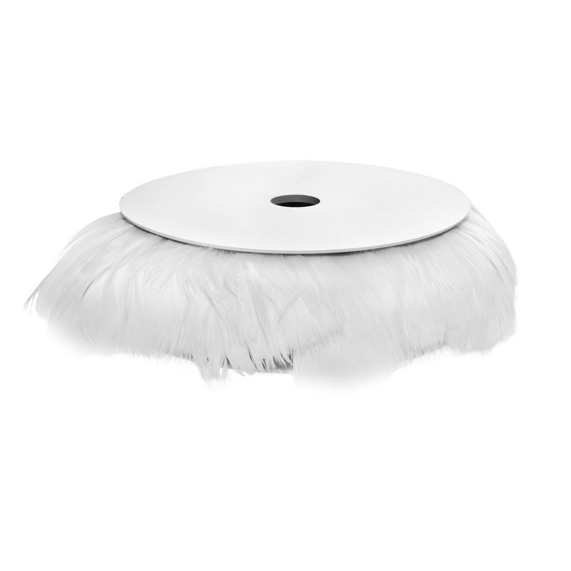 Romantic white feather garland 10m