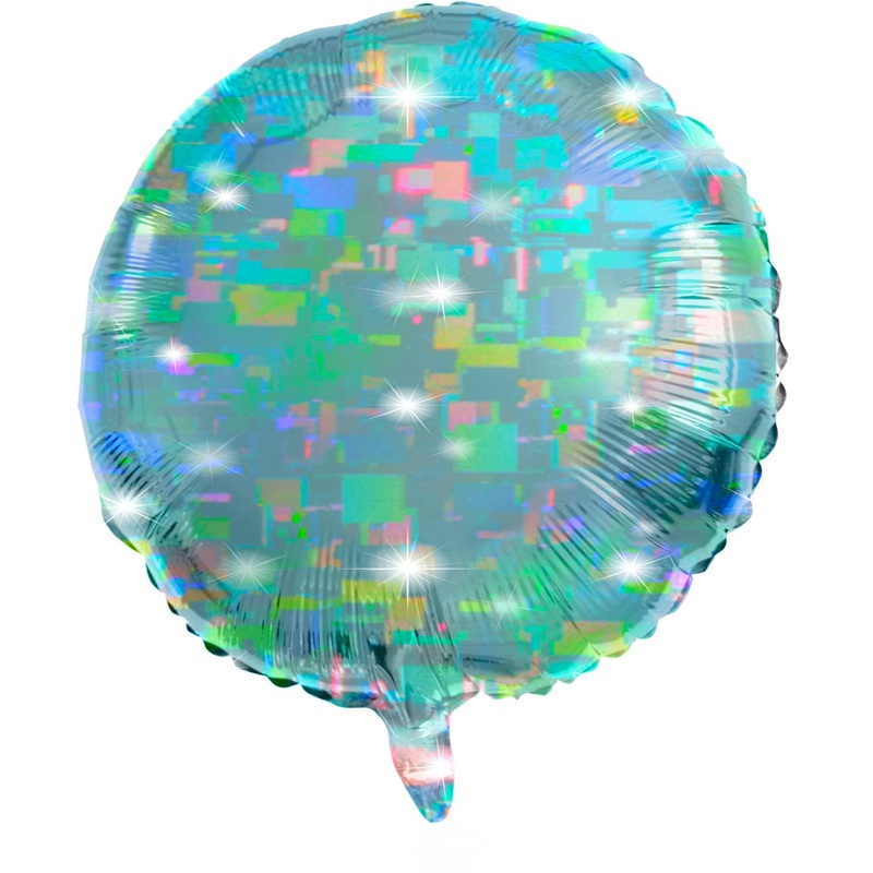 Round foil balloon aqua 61cm