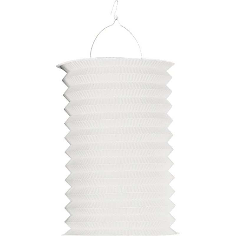 Solid color paper lantern Autumn Blossom Snow White 28cm