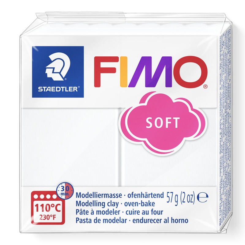 STAEDTLER FIMO Modelliermasse Soft wei 57g