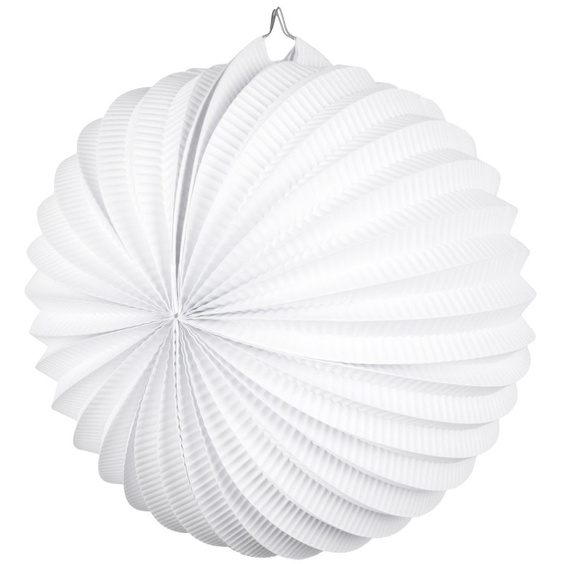 White garden party paper lantern 23cm