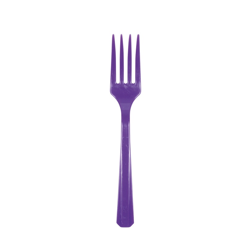 10 Partytime forks violet 16cm