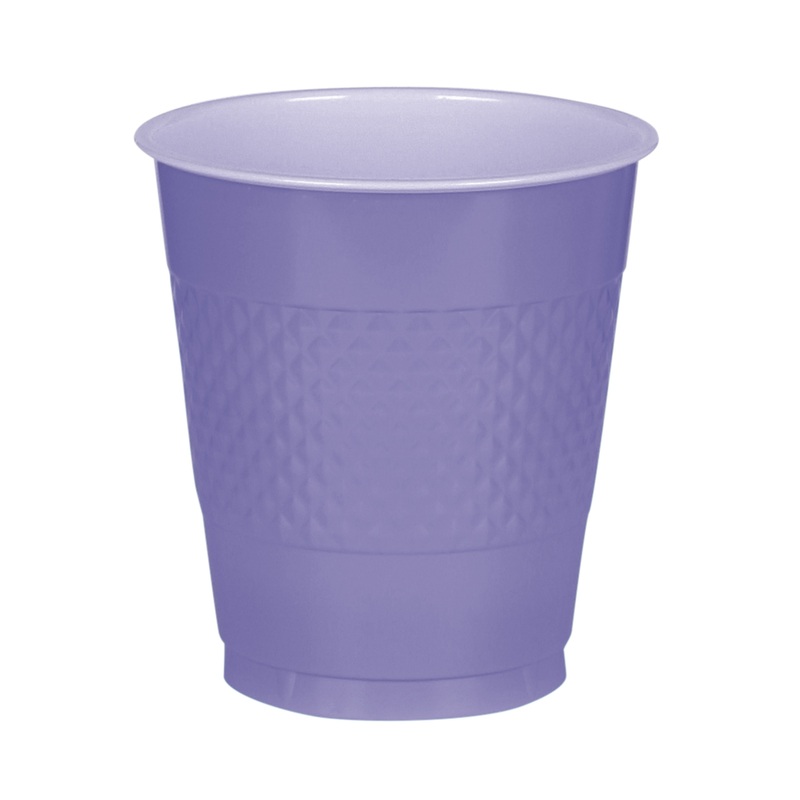 10 plastic cups Mila purple 355ml