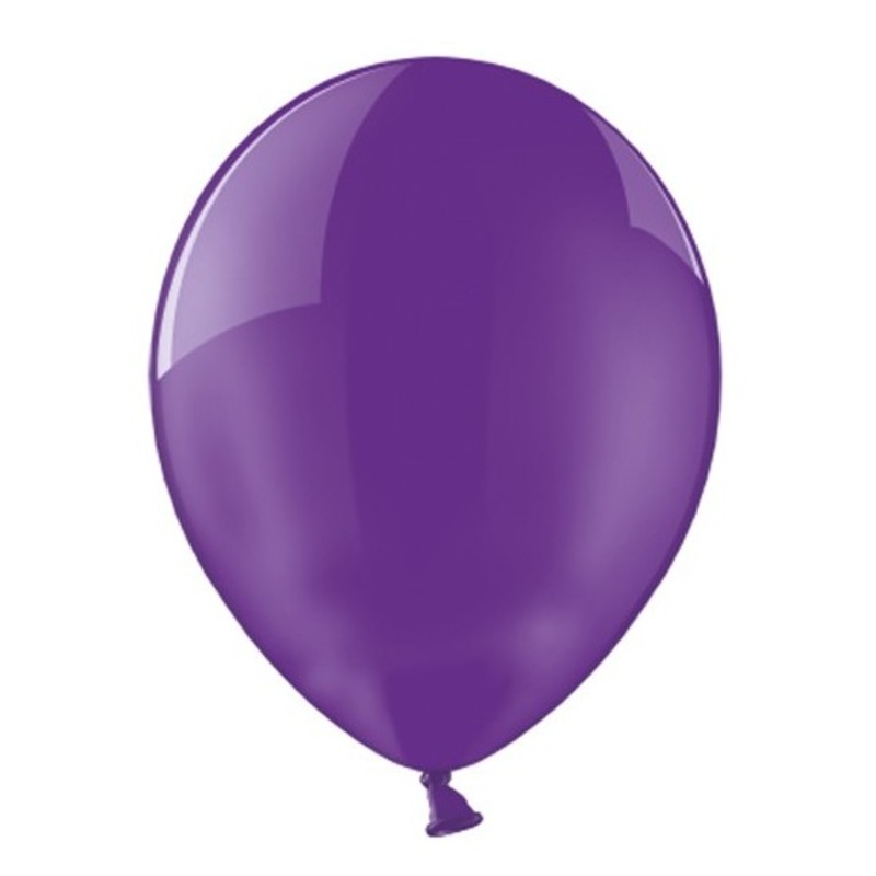 100 balloons crystal purple 36cm