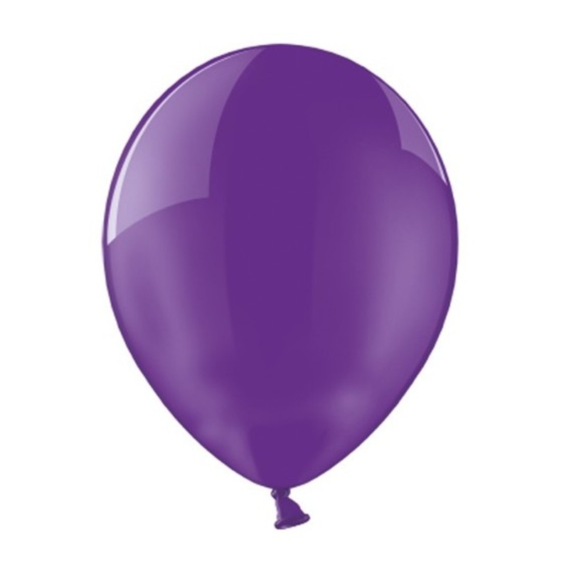 100 balloons crystal violet 25cm