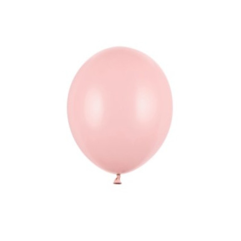 100 party star balloons light pink 12cm