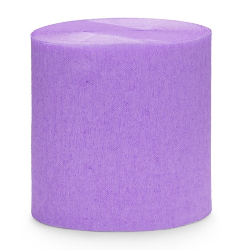 10m purple crepe paper, 4 parts