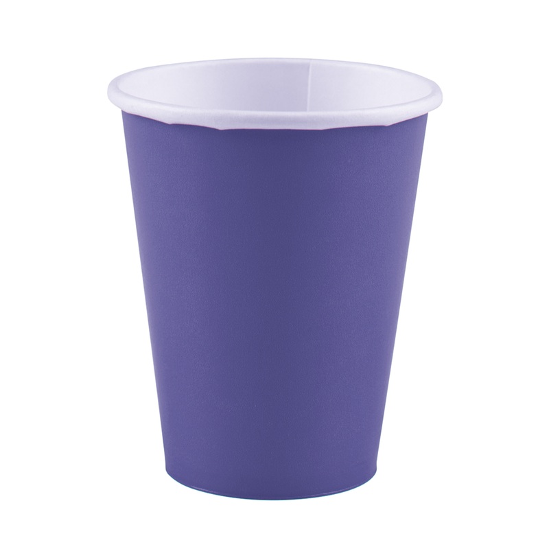 20 paper cups Mila lilac 266ml