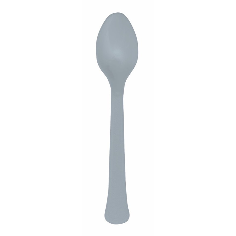 24 Stone Gray Spoons reusable