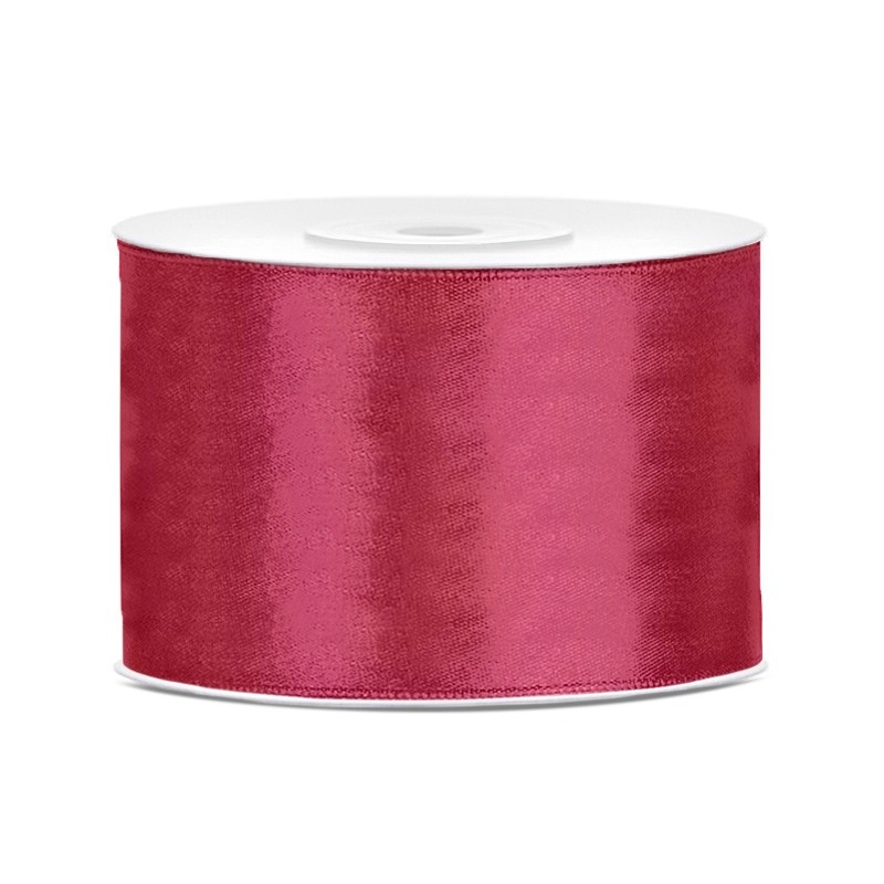 25m gift ribbon burgundy 5cm wide