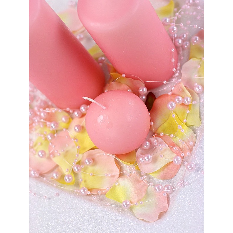 5 pearl garlands Sissi baby pink 1.3m