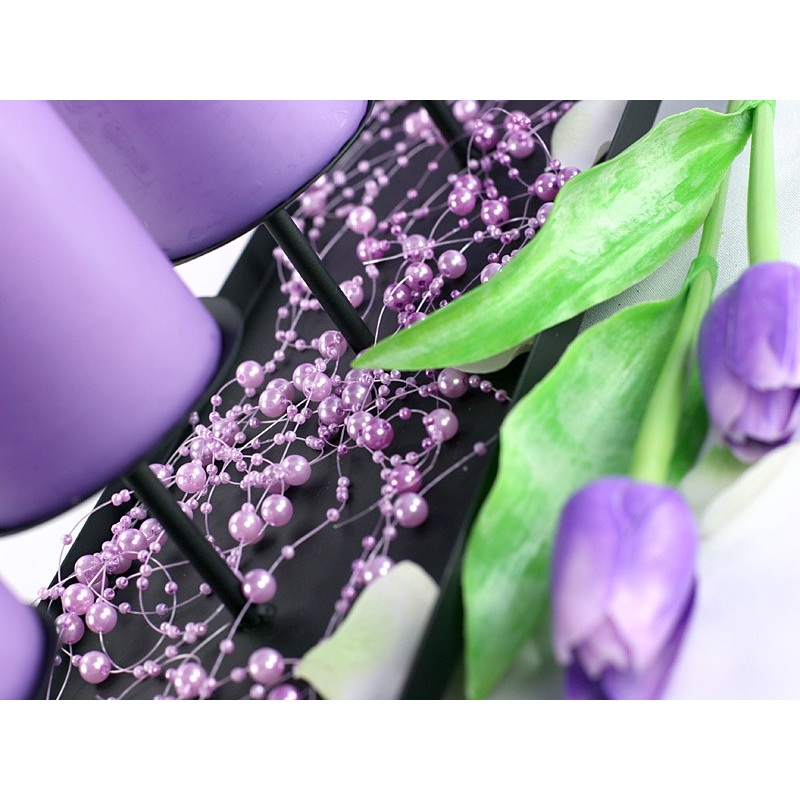 5 pearl garlands Sissi lavender 1.3m
