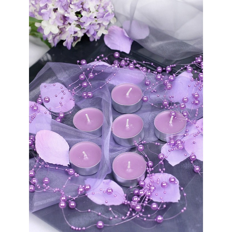 5 pearl garlands Sissi lilac 1.3m