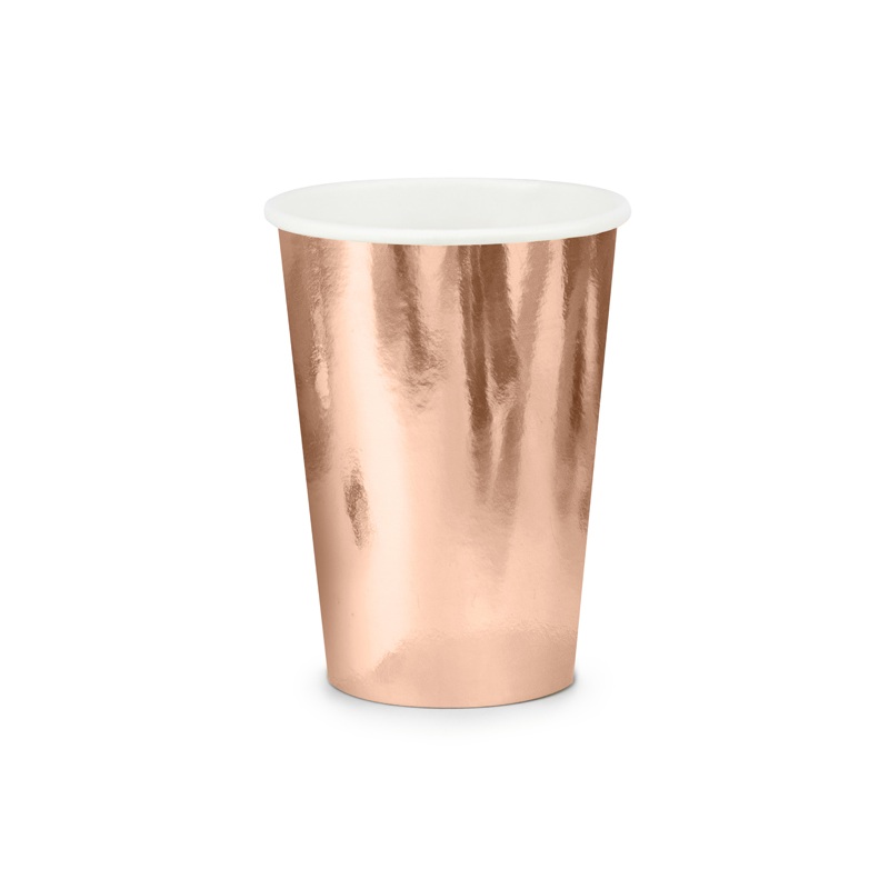 Becher, rosgold, 220ml (1 VPE / 6 Stk.)