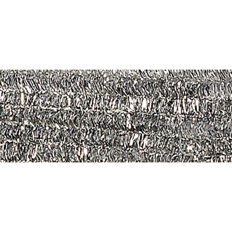 Chenilledraht silber 8mmx50cm 10 Stck