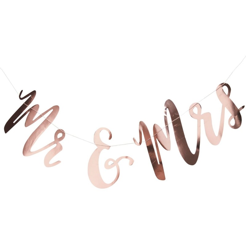 Fairytale wedding Mr & Mrs garland 1.5m