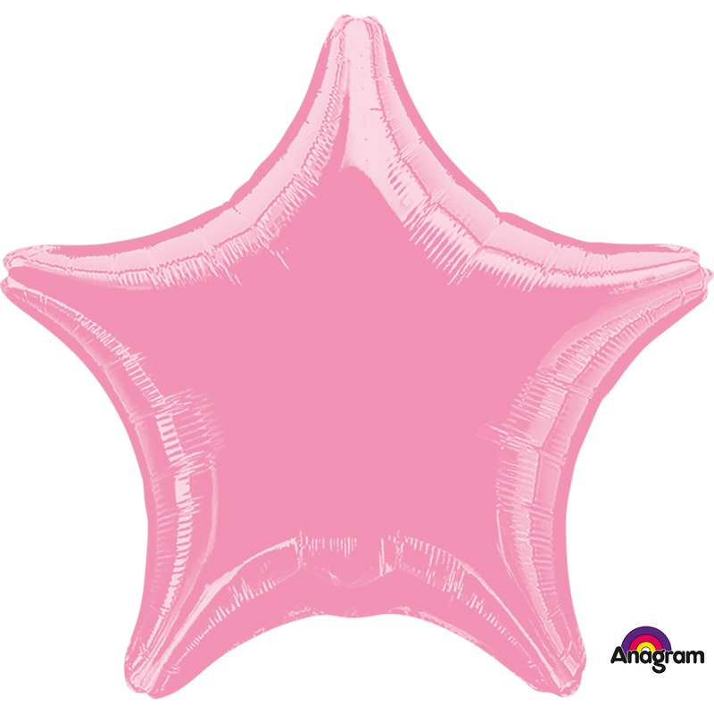 Pink star balloon 46cm