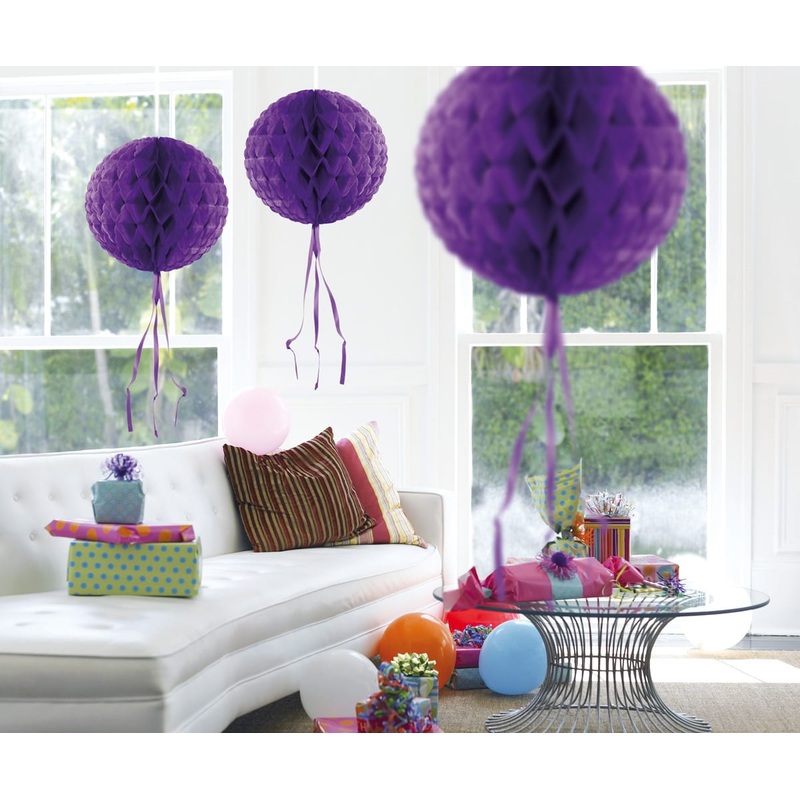 Purple honeycomb ball 30cm