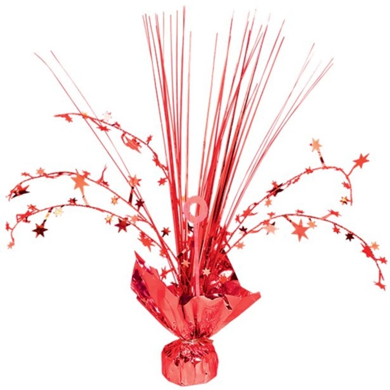 Red star table fountain 30cm