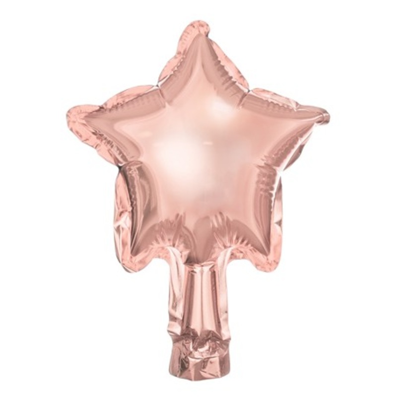 Rose gold star balloon 12 cm