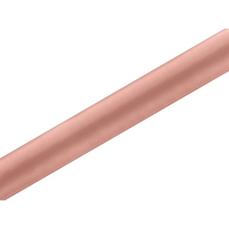 Satin fabric Eloise Coral 9m x 36cm