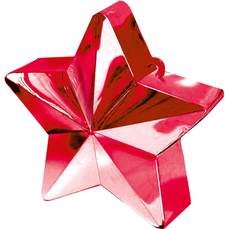 Star balloon weight in red