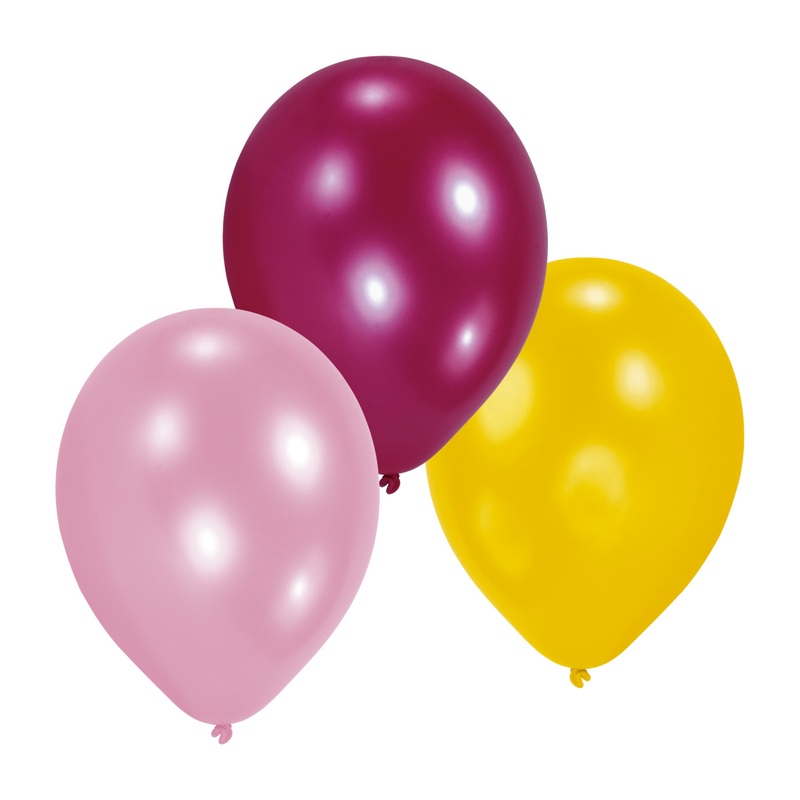 10 balloon set Birthday Girl 23cm