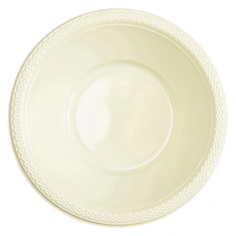 10 plastic bowls Mila vanilla 355ml